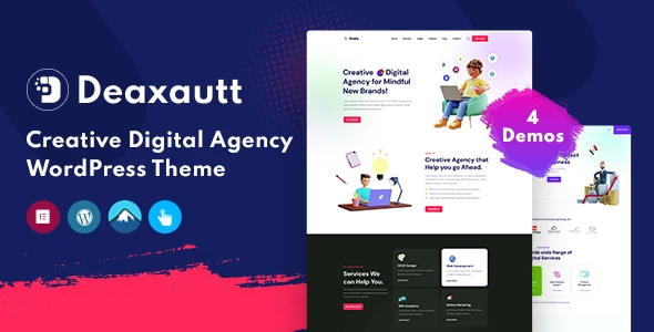 Deaxautt – Digital Marketing & Agency WordPress Theme